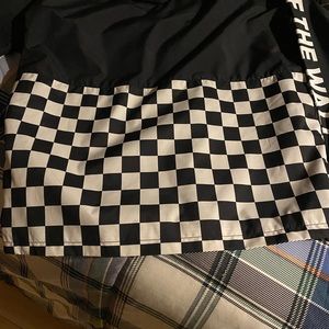 Black vans wind breaker . Brand new never worn . Size small